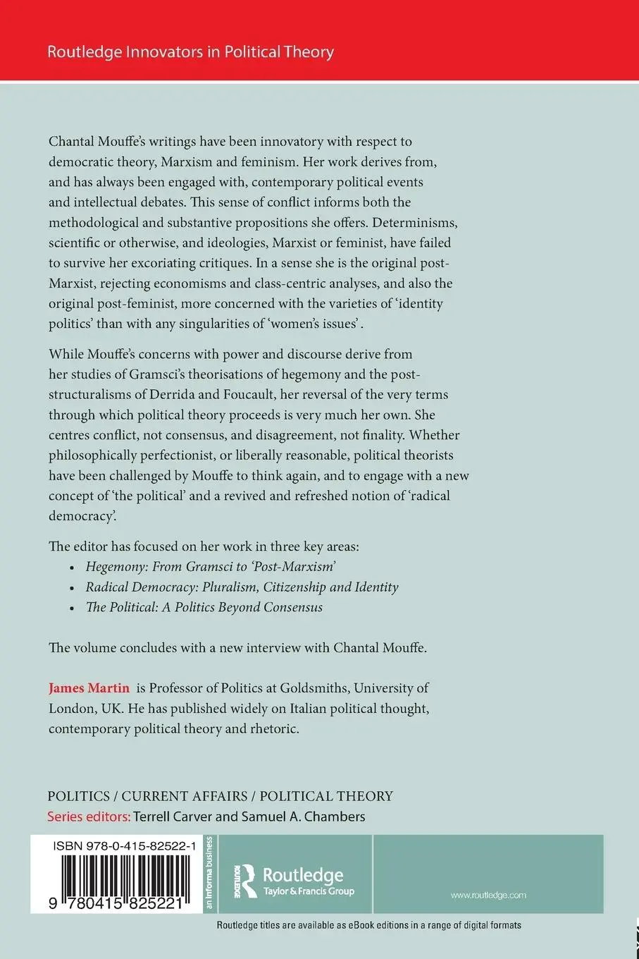 Rückseite: 9780415825221 | Chantal Mouffe | Hegemony, Radical Democracy, and the Political | Buch