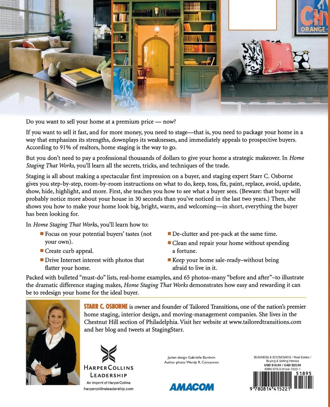 Rückseite: 9780814415221 | Home Staging That Works | Sell Your Home in Less Time for More Money