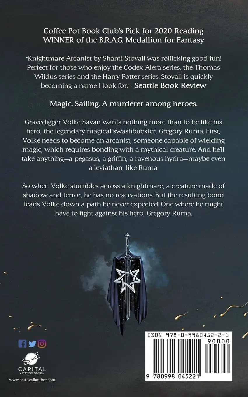 Rückseite: 9780998045221 | Knightmare Arcanist | Shami Stovall | Taschenbuch | Englisch | 2019