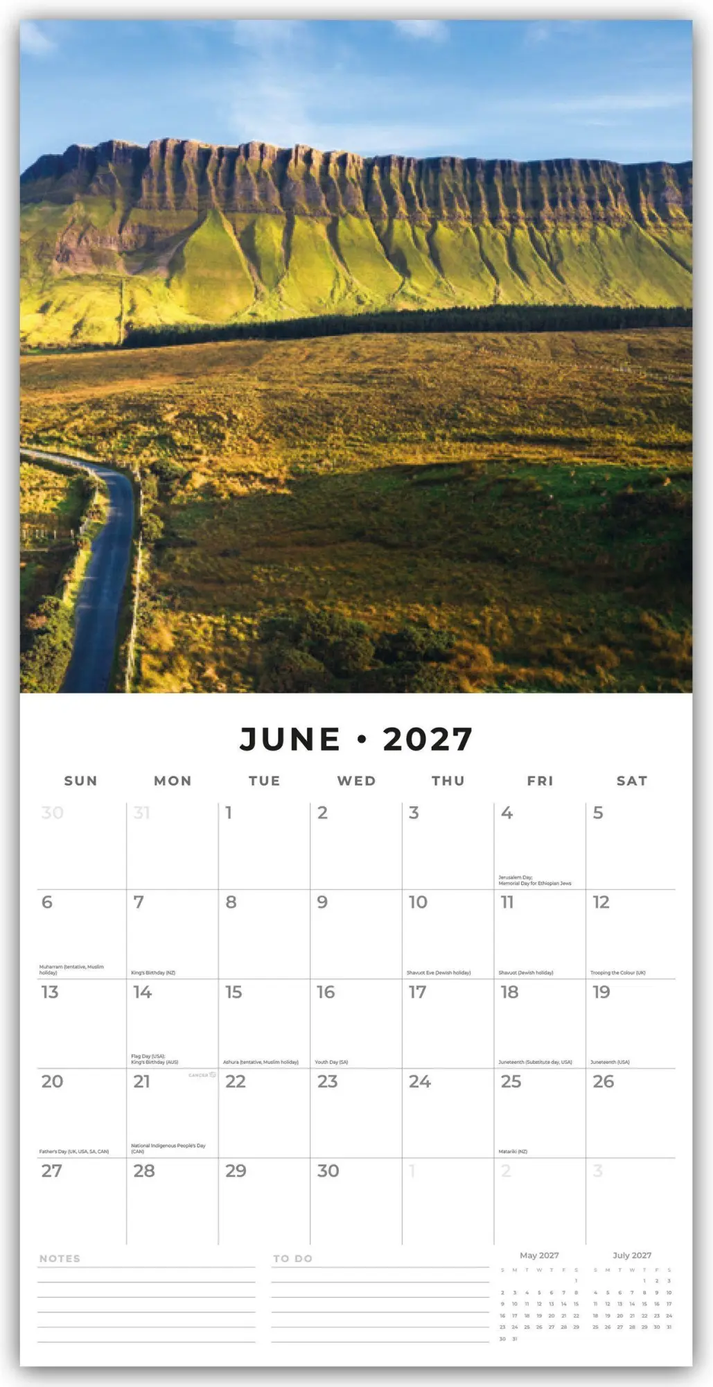 Bild: 9781837015221 | Ireland - Irland 2027 - 16-Monatskalender | Robin Red | Kalender