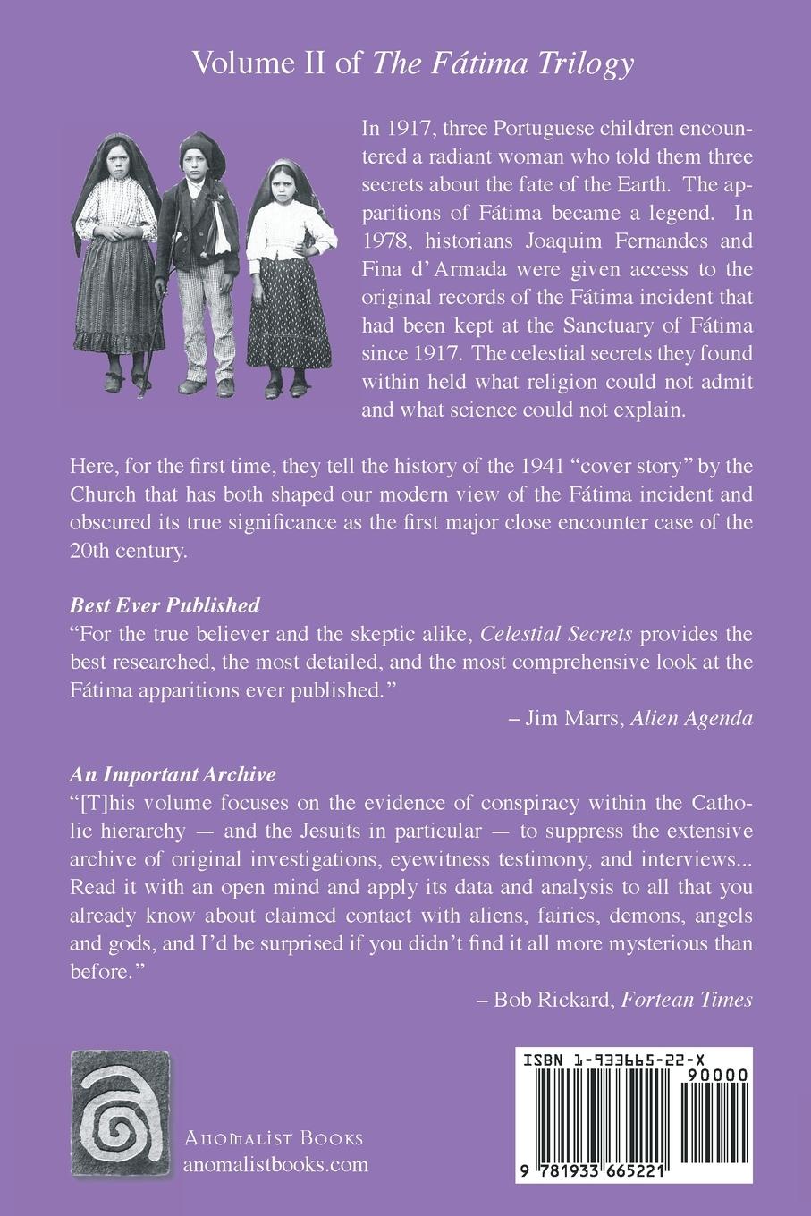 Rückseite: 9781933665221 | CELESTIAL SECRETS | The Hidden History of the Fatima Incident | Buch