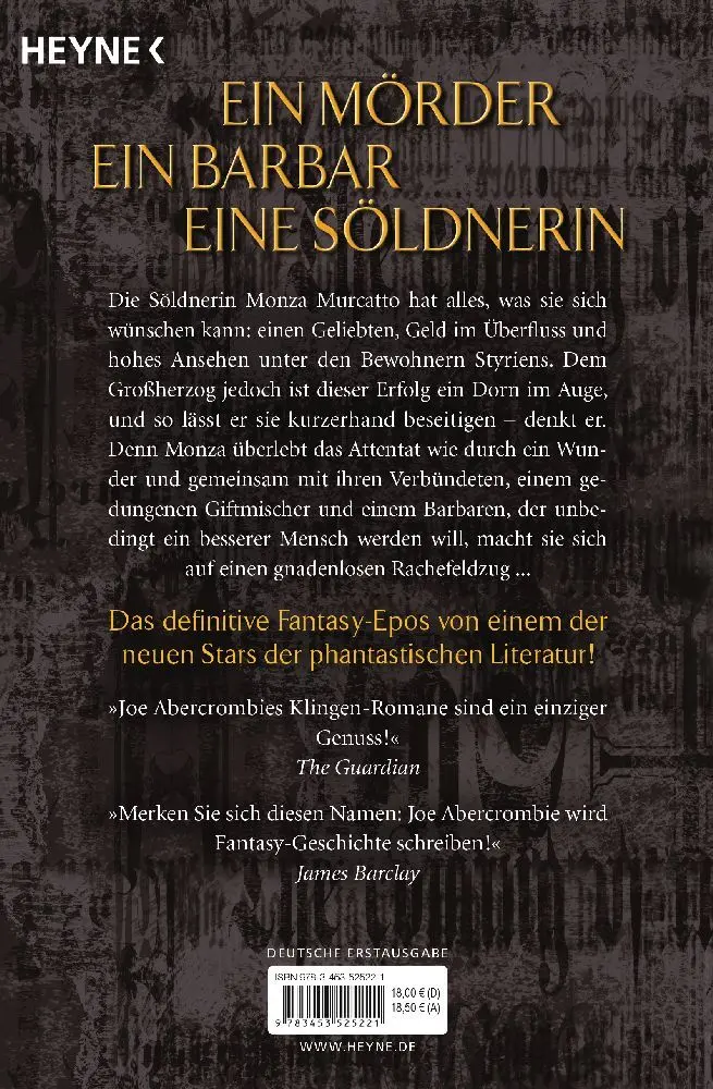 Bild: 9783453525221 | Racheklingen | Joe Abercrombie | Taschenbuch | Die Klingen-Romane