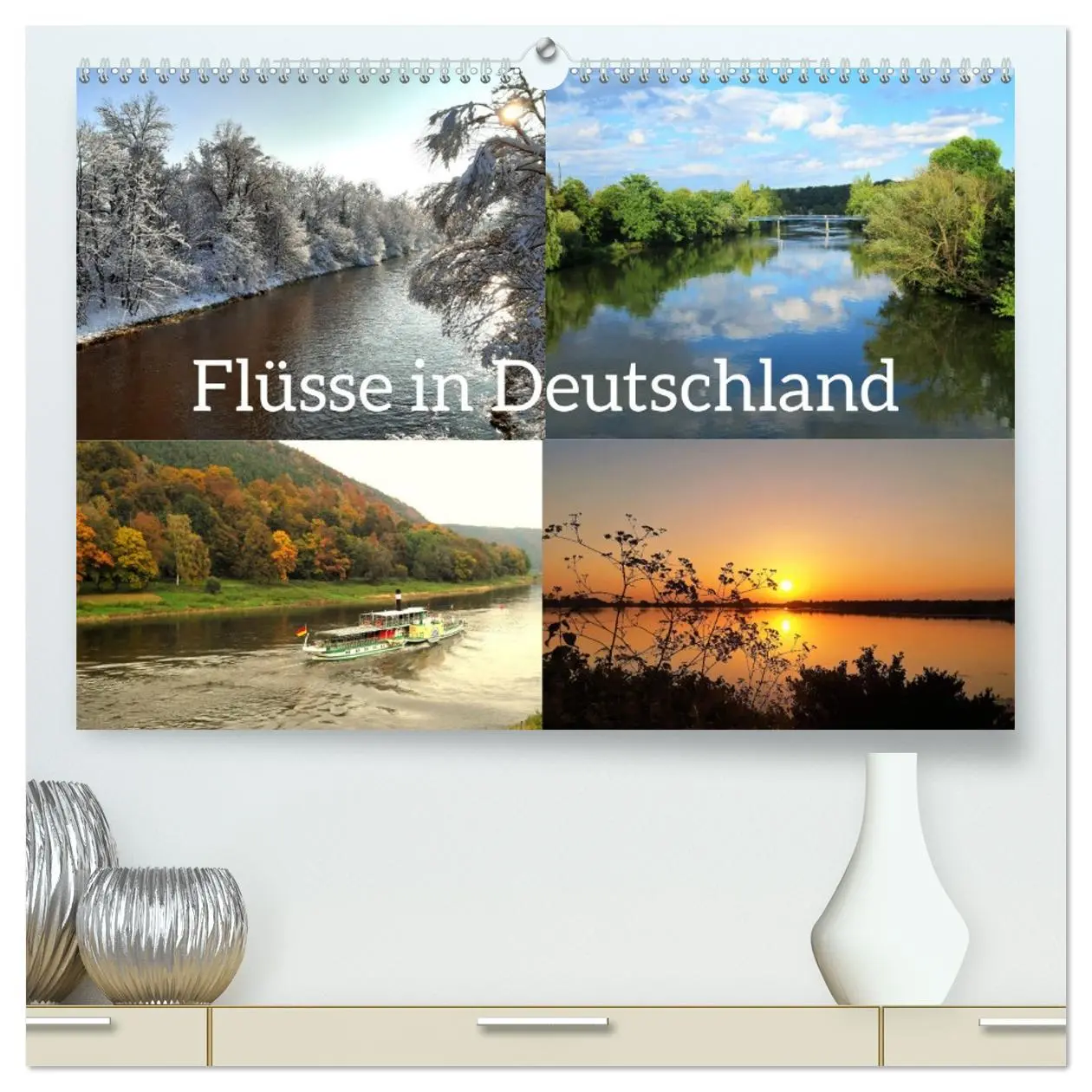 Cover: 9783457345221 | Flüsse in Deutschland (hochwertiger Premium Wandkalender 2026 DIN...