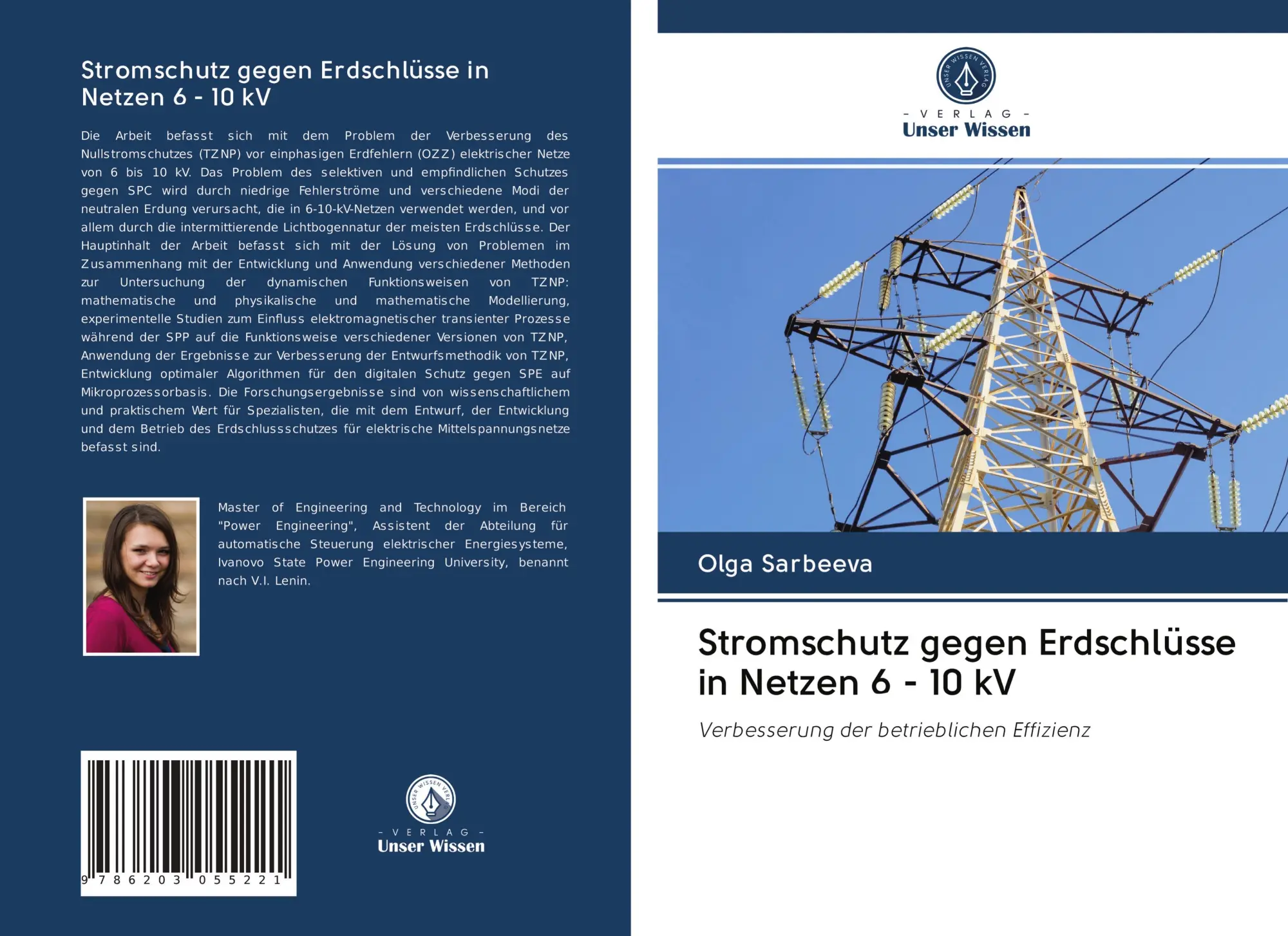 Cover: 9786203055221 | Stromschutz gegen Erdschlüsse in Netzen 6 - 10 kV | Olga Sarbeeva