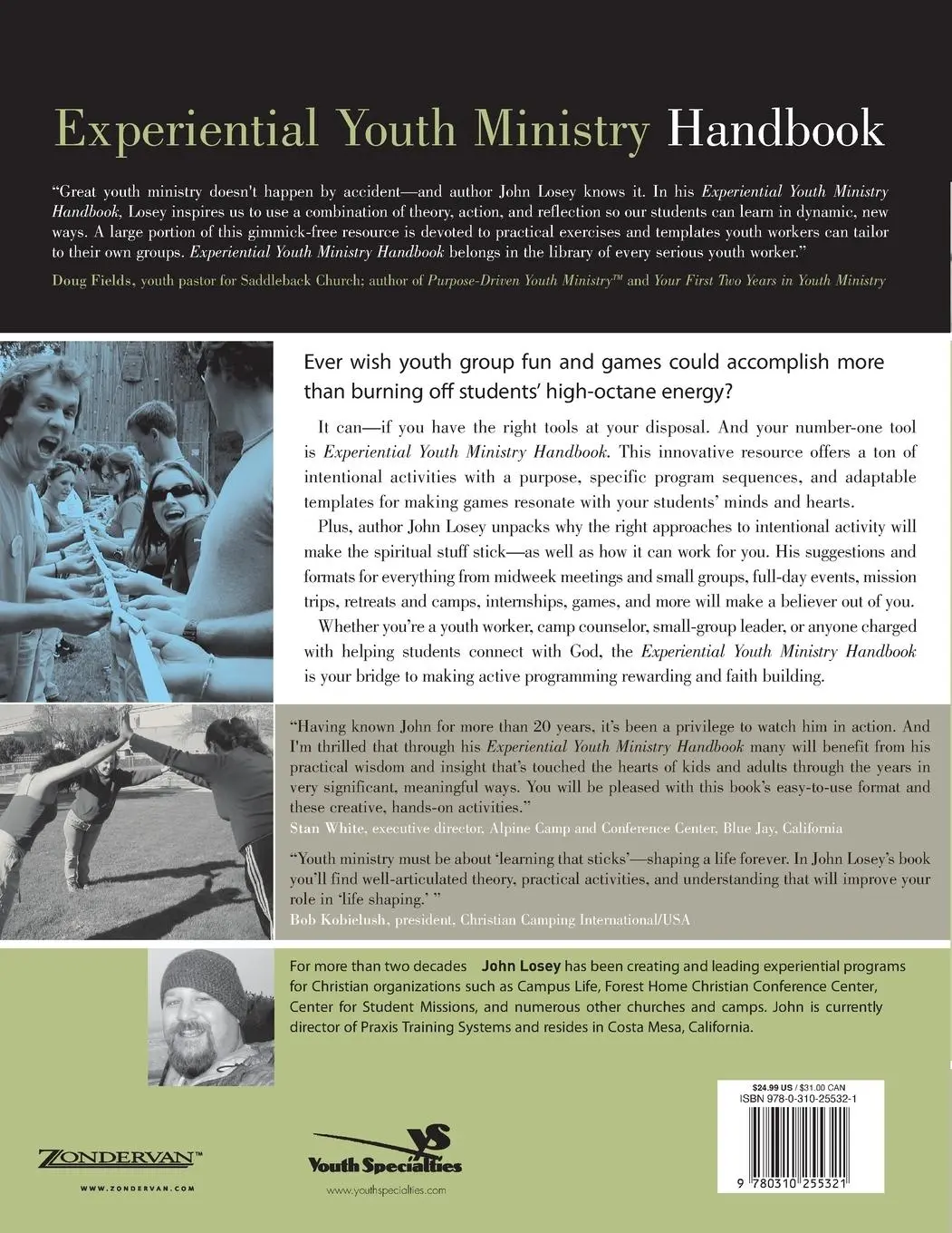 Rückseite: 9780310255321 | Experiential Youth Ministry Handbook | Youth Specialties (u. a.)