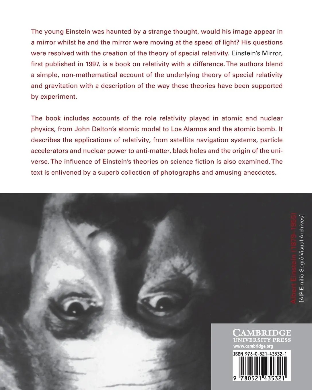 Rückseite: 9780521435321 | Einstein's Mirror | Tony Hey (u. a.) | Taschenbuch | Englisch | 2012