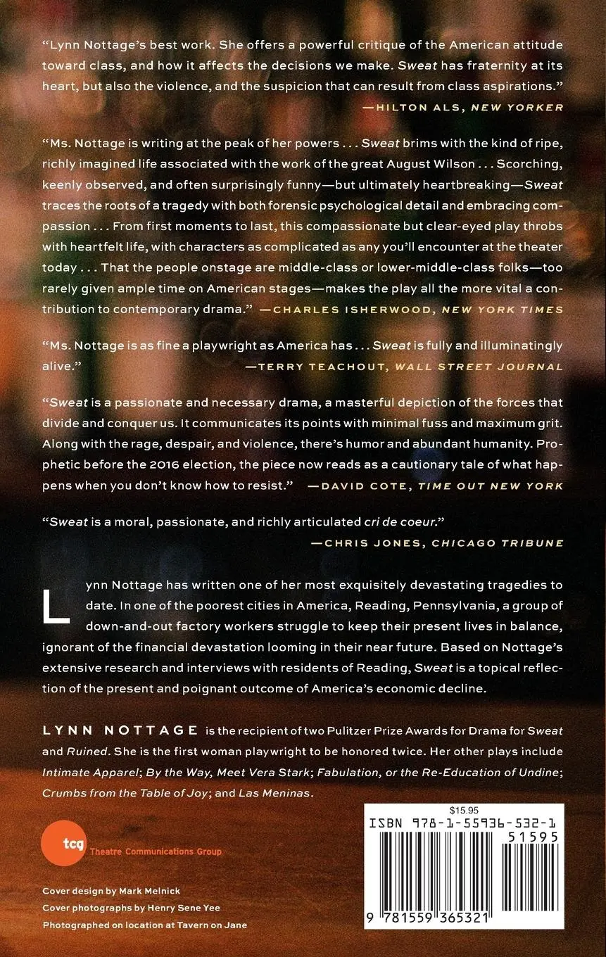 Rückseite: 9781559365321 | Sweat (TCG Edition) | Lynn Nottage | Taschenbuch | Englisch | 2017