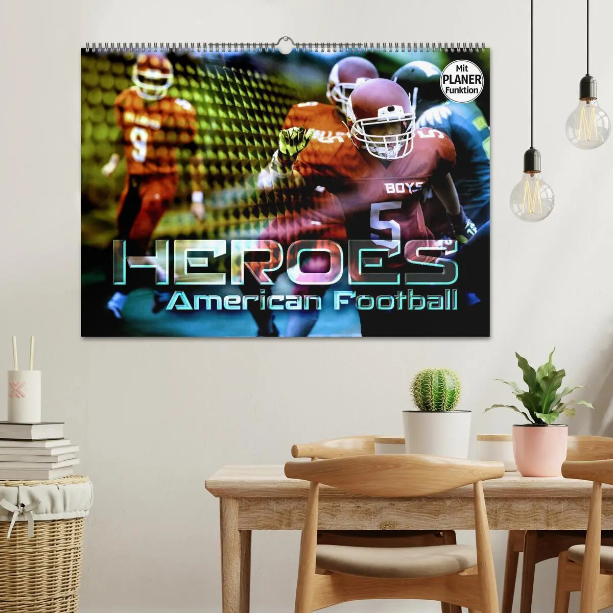 Bild: 9783457885321 | HEROES - American Football (Wandkalender 2026 DIN A2 quer),...
