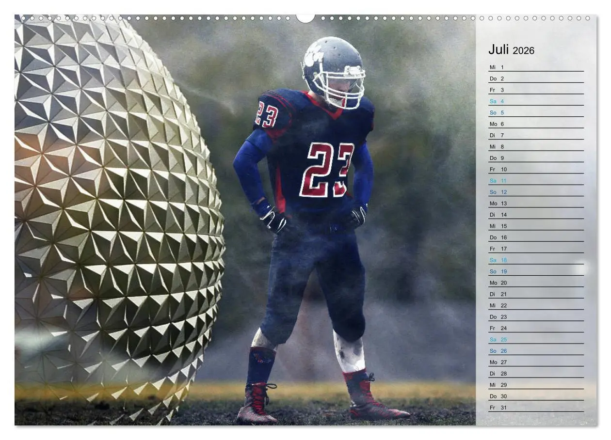 Bild: 9783457885321 | HEROES - American Football (Wandkalender 2026 DIN A2 quer),...