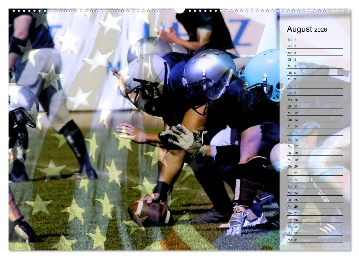 Bild: 9783457885321 | HEROES - American Football (Wandkalender 2026 DIN A2 quer),...