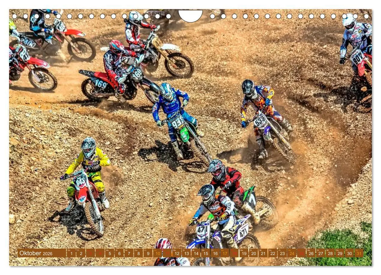 Bild: 9783516045321 | Motocross - mit vollem Risiko (Wandkalender 2026 DIN A4 quer),...