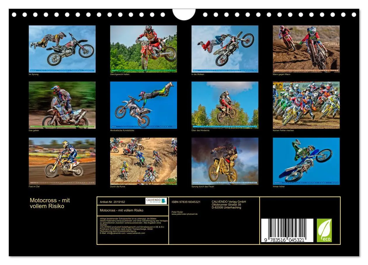 Bild: 9783516045321 | Motocross - mit vollem Risiko (Wandkalender 2026 DIN A4 quer),...