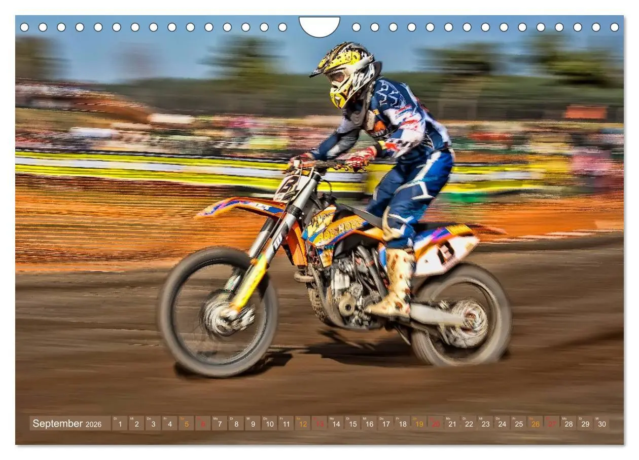 Bild: 9783516045321 | Motocross - mit vollem Risiko (Wandkalender 2026 DIN A4 quer),...
