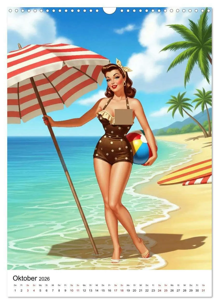 Bild: 9783516735321 | Charme &amp; Kurven: Die Pin-ups der Golden 50s (Wandkalender 2026 DIN...