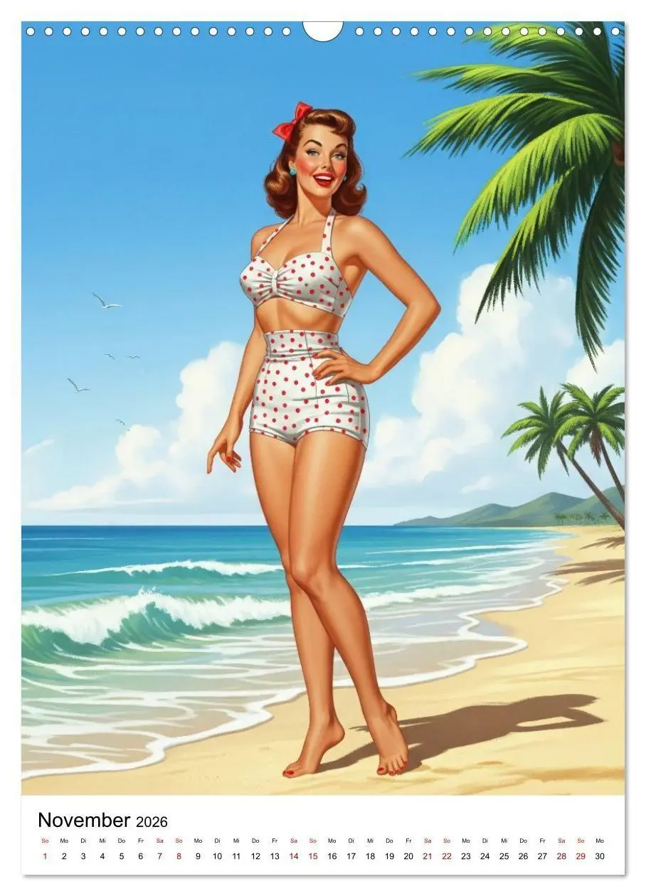 Bild: 9783516735321 | Charme &amp; Kurven: Die Pin-ups der Golden 50s (Wandkalender 2026 DIN...
