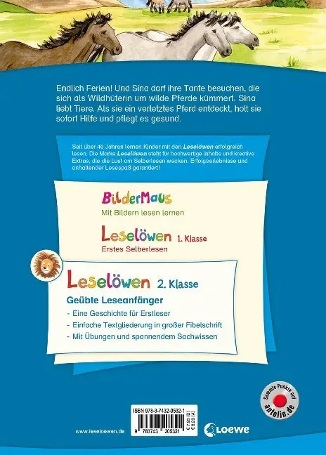 Bild: 9783743205321 | Leselöwen 2. Klasse - Das verletzte Wildpferd | Stütze &amp; Vorbach