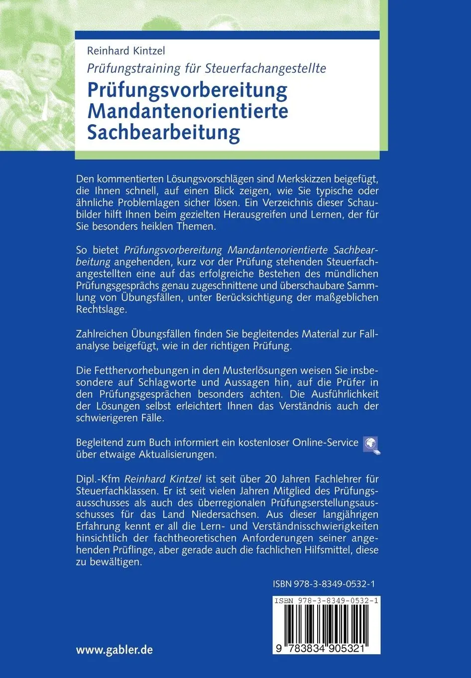 Rückseite: 9783834905321 | Prüfungsvorbereitung Mandantenorientierte Sachbearbeitung | Kintzel