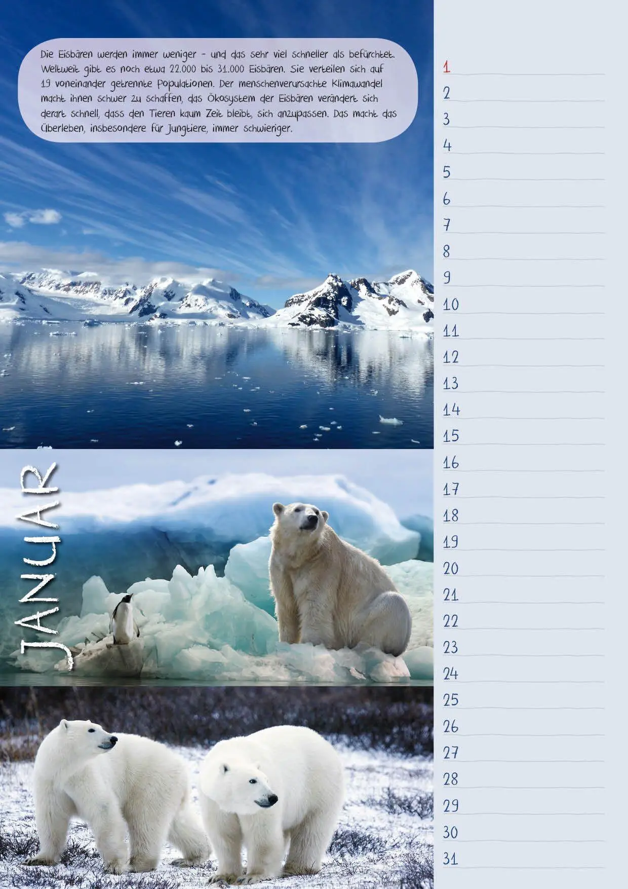 Bild: 9783925605321 | Geburtstagskal. Bedrohte Tierarten/Natur | Dieter Braue | Kalender