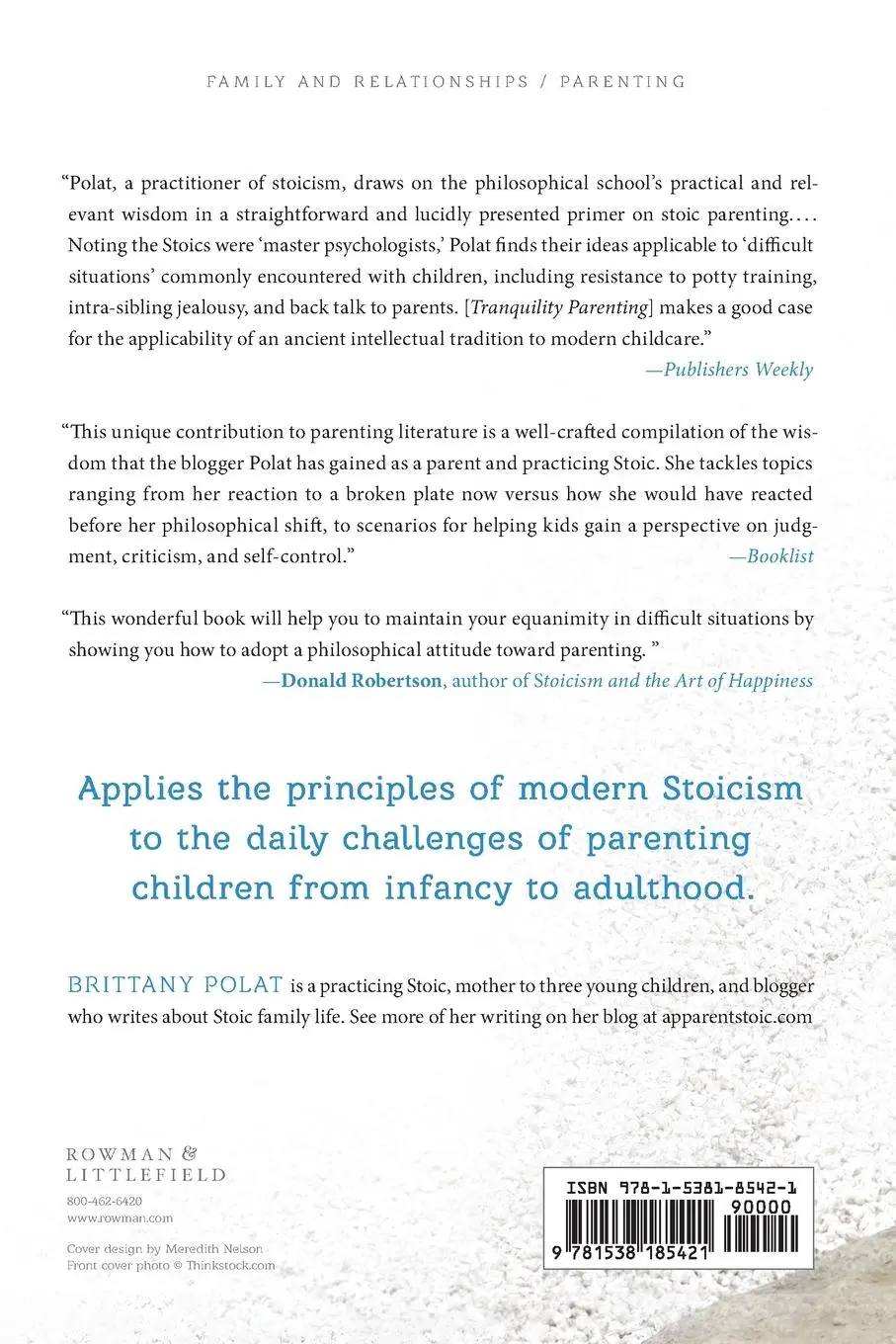 Rückseite: 9781538185421 | Tranquility Parenting | A Guide to Staying Calm, Mindful, and Engaged