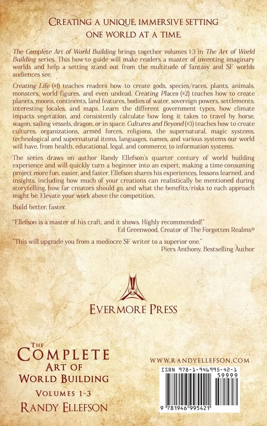 Rückseite: 9781946995421 | The Complete Art of World Building | Randy Ellefson | Buch | Englisch