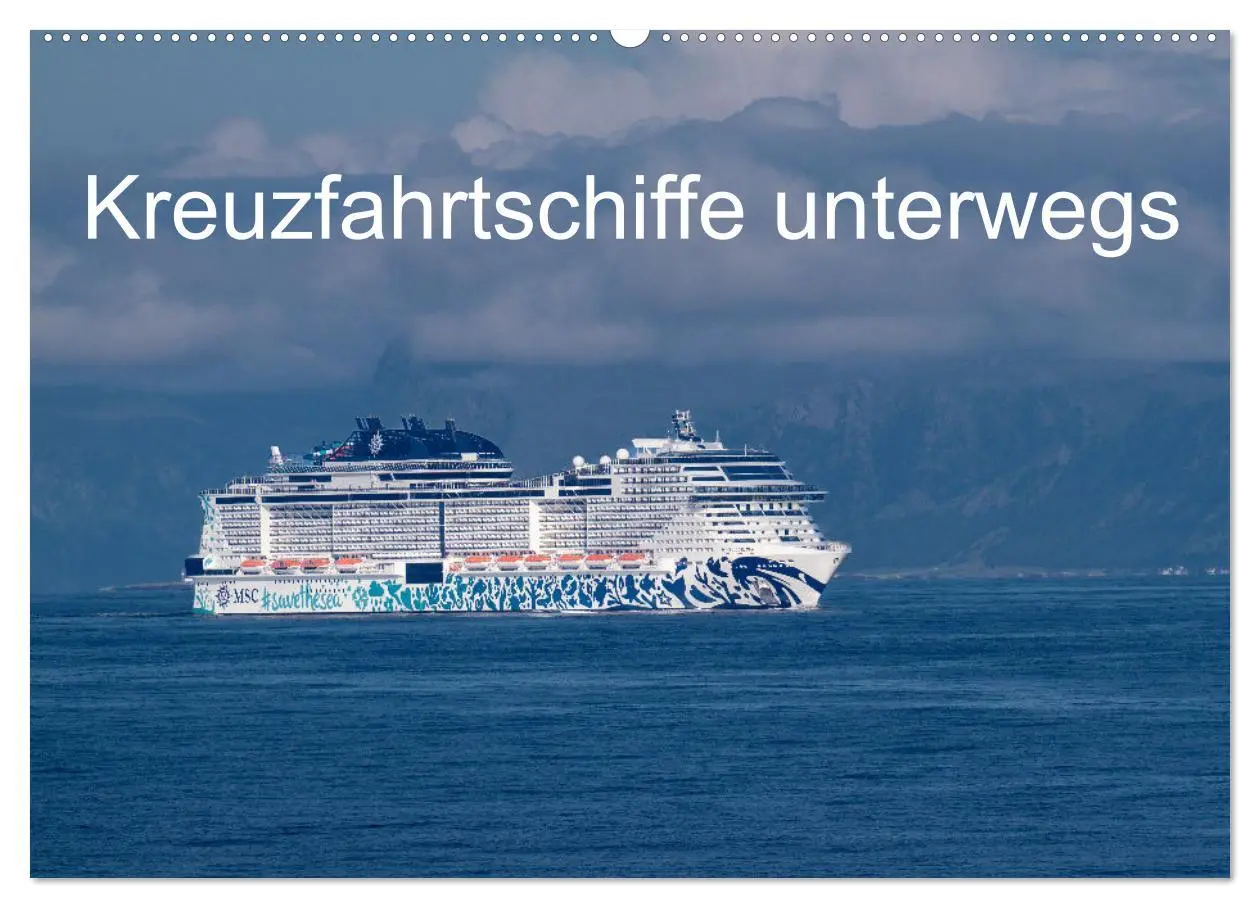 Cover: 9783457495421 | Kreuzfahrtschiffe unterwegs (Wandkalender 2026 DIN A2 quer),...
