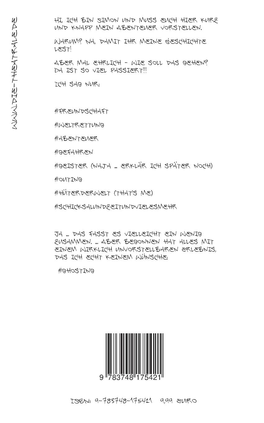 Rückseite: 9783748175421 | Simon Brand, Hüter der Welt | #ghosting | Michael Bahn | Taschenbuch