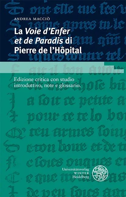Cover: 9783825395421 | La 'Voie d'Enfer et de Paradis' di Pierre de l'Hôpital | Andrea Macciò