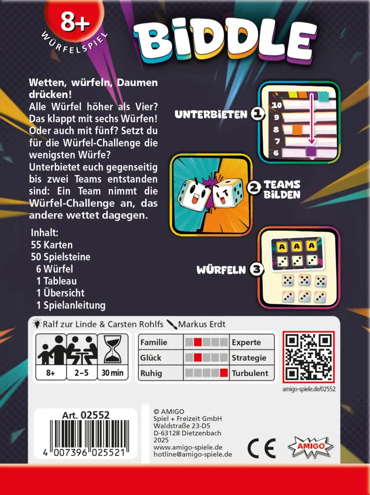 Bild: 4007396025521 | Biddle | Spiel | Karton | 02552 | Deutsch | 2025 | EAN 4007396025521
