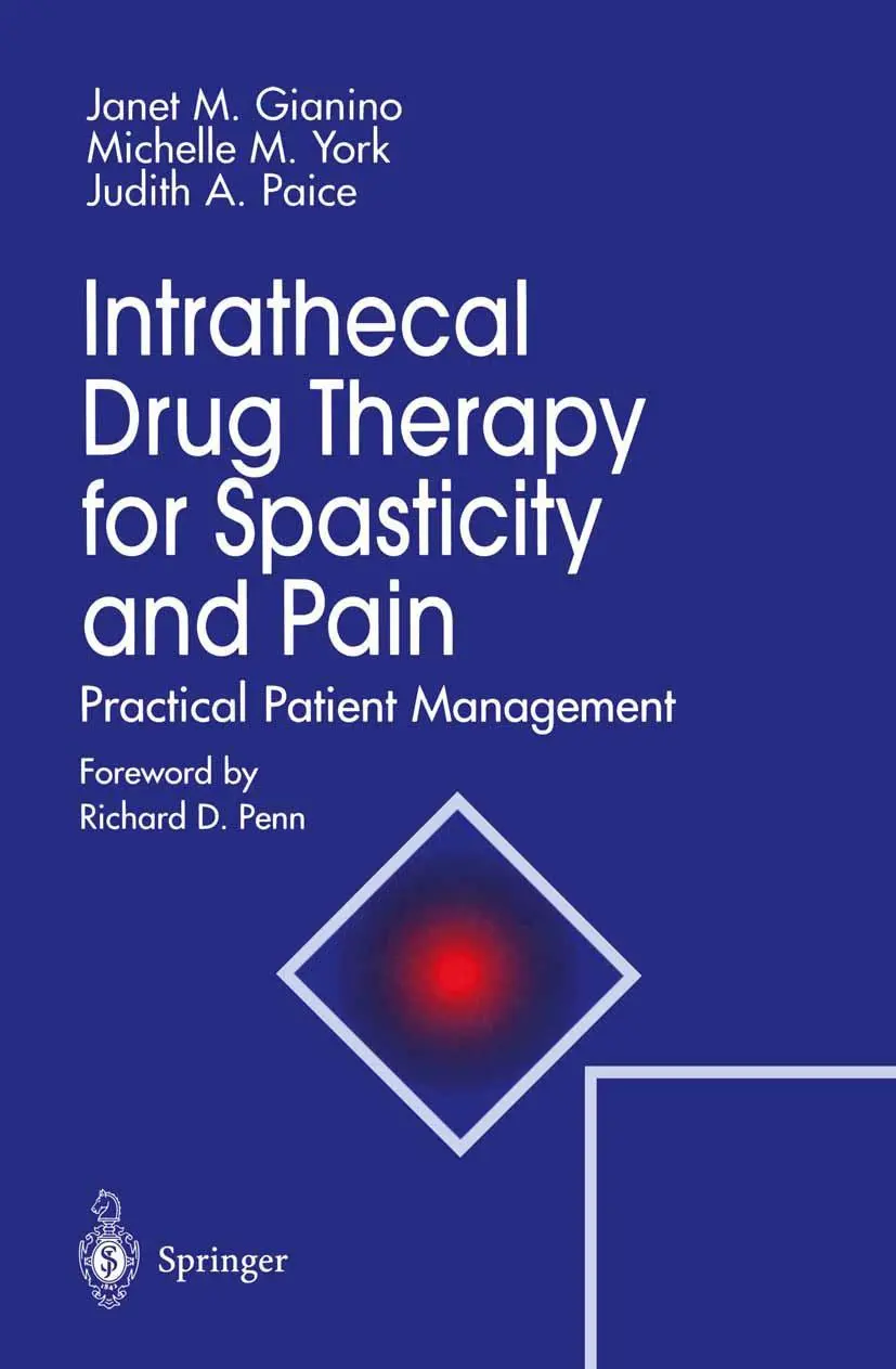 Cover: 9780387945521 | Intrathecal Drug Therapy for Spasticity and Pain | Gianino (u. a.)