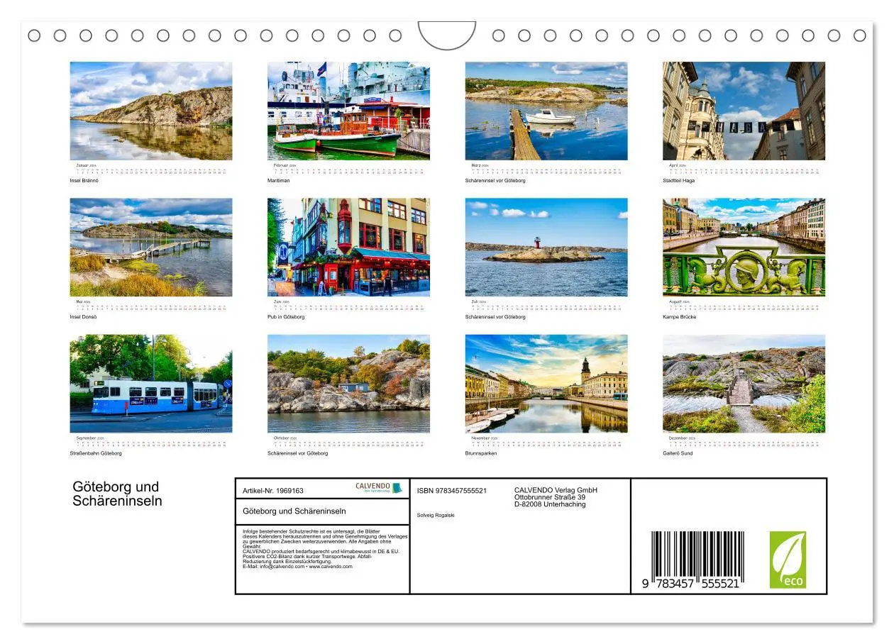 Bild: 9783457555521 | Göteborg und Schäreninseln (Wandkalender 2026 DIN A4 quer),...