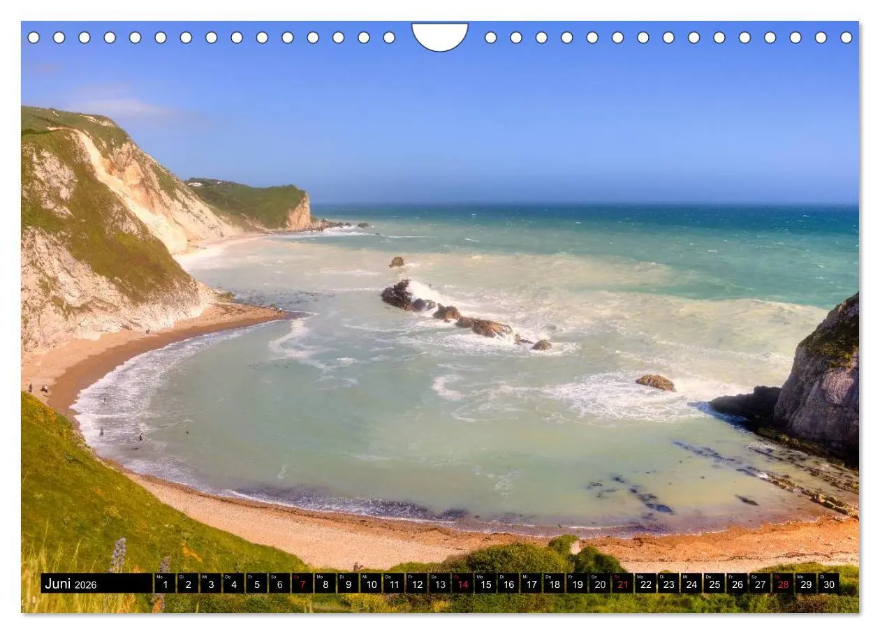 Bild: 9783516195521 | Südwestengland - Dorset &amp; Devon (Wandkalender 2026 DIN A4 quer),...