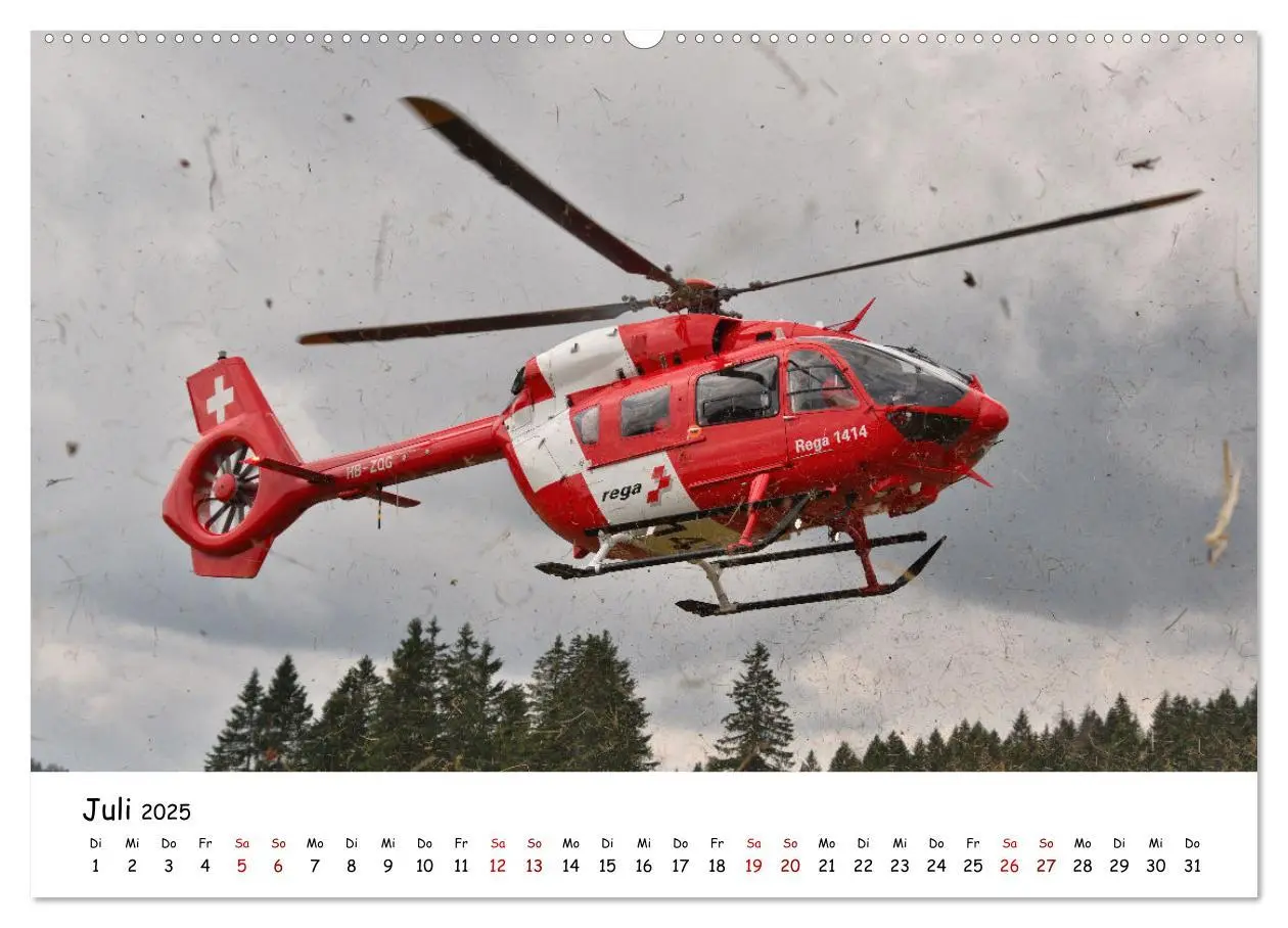 Bild: 9783457235621 | Die beeindruckende Welt der Hubschrauber (Wandkalender 2025 DIN A2...