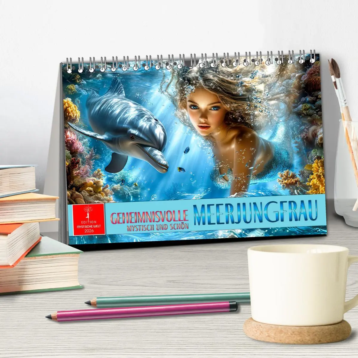 Bild: 9783457305621 | Geheimnisvolle Meerjungfrau (Tischkalender 2026 DIN A5 quer),...
