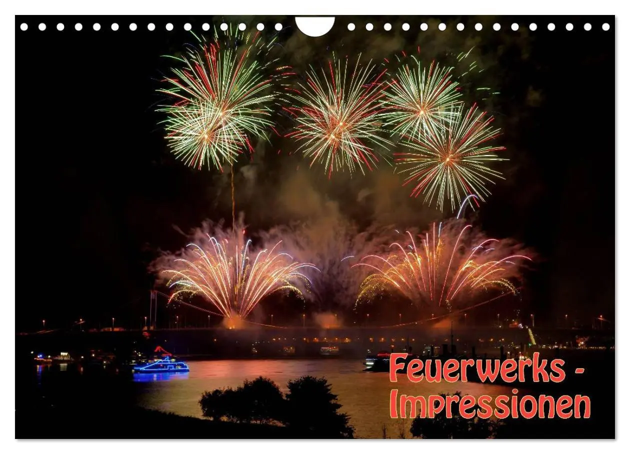 Cover: 9783516185621 | Feuerwerks - Impressionen (Wandkalender 2026 DIN A4 quer), CALVENDO...