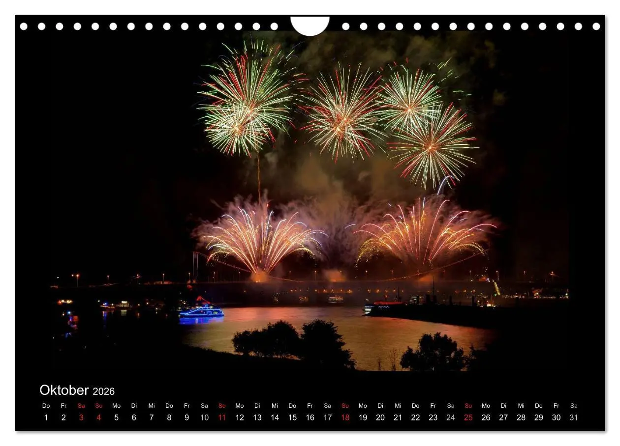 Bild: 9783516185621 | Feuerwerks - Impressionen (Wandkalender 2026 DIN A4 quer), CALVENDO...
