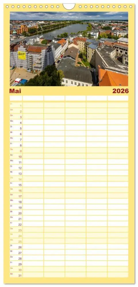 Bild: 9783516495621 | Familienplaner 2026 - Schwerin - Wir sind Welterbe mit 5 Spalten...