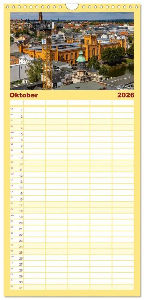 Bild: 9783516495621 | Familienplaner 2026 - Schwerin - Wir sind Welterbe mit 5 Spalten...
