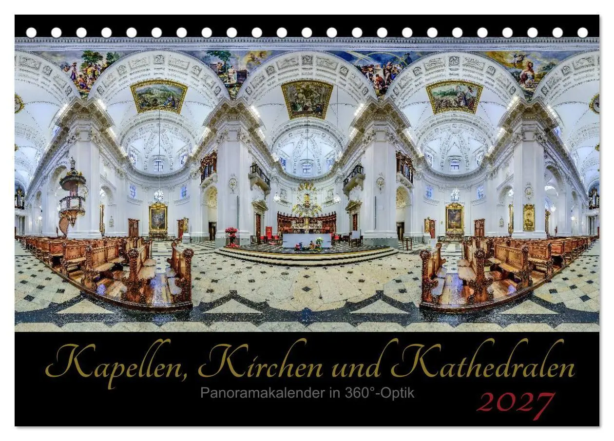Cover: 9783569885721 | Kapellen, Kirchen und Kathedralen 2027 (Tischkalender 2027 DIN A5...