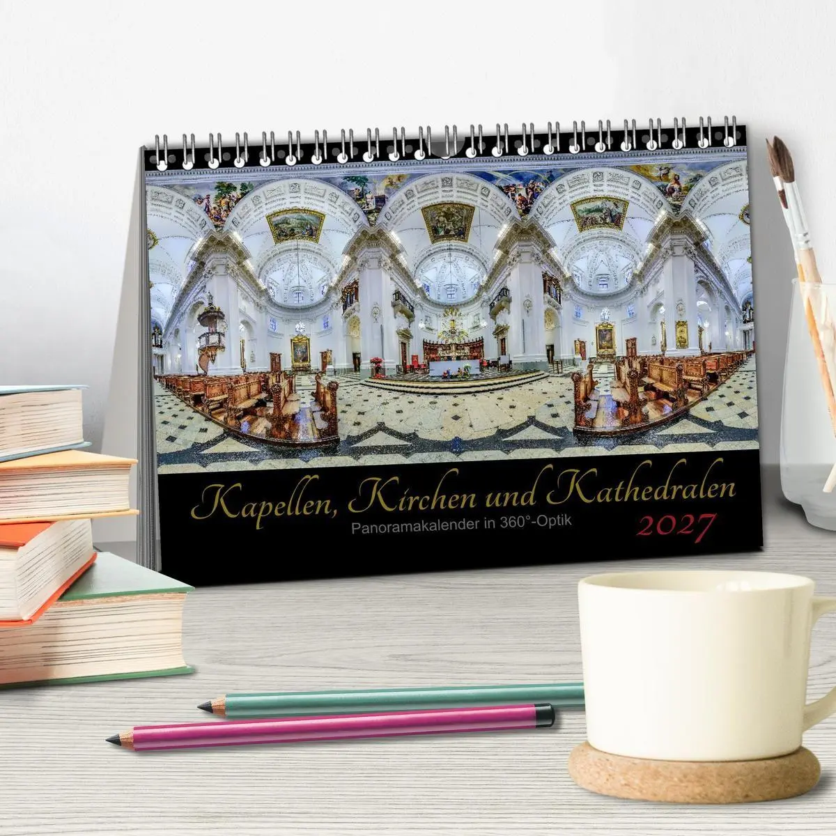Bild: 9783569885721 | Kapellen, Kirchen und Kathedralen 2027 (Tischkalender 2027 DIN A5...