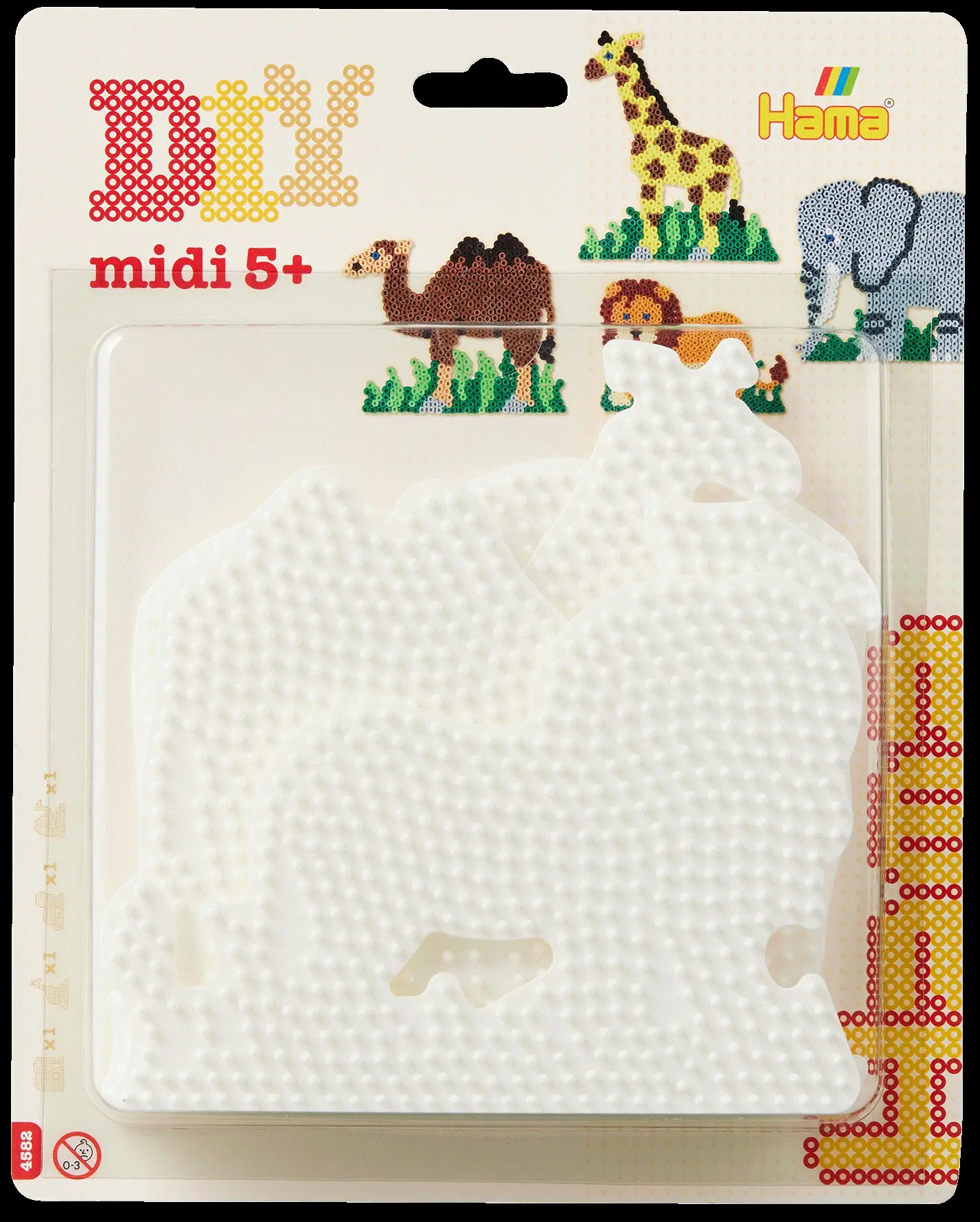 Cover: 28178045821 | Hama 4582 - Stiftplatten 4er Set (Elefant/Giraffe/Löwe/Kamel) für...