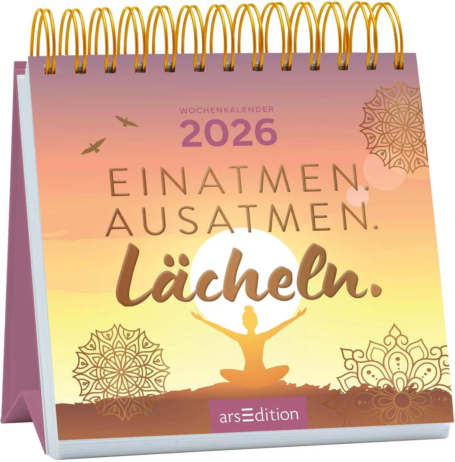 Cover: 4014489135821 | Mini-Wochenkalender Einatmen. Ausatmen. Lächeln. 2026 | Kalender