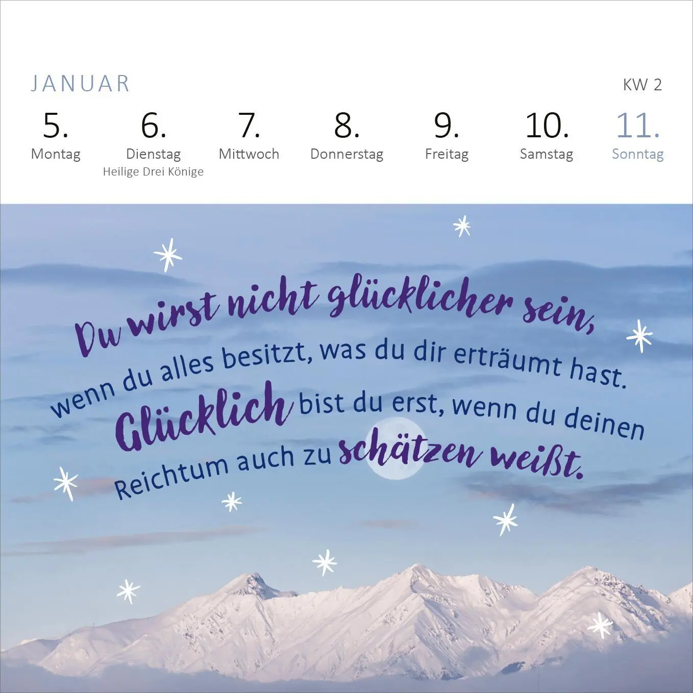 Bild: 4014489135821 | Mini-Wochenkalender Einatmen. Ausatmen. Lächeln. 2026 | Kalender