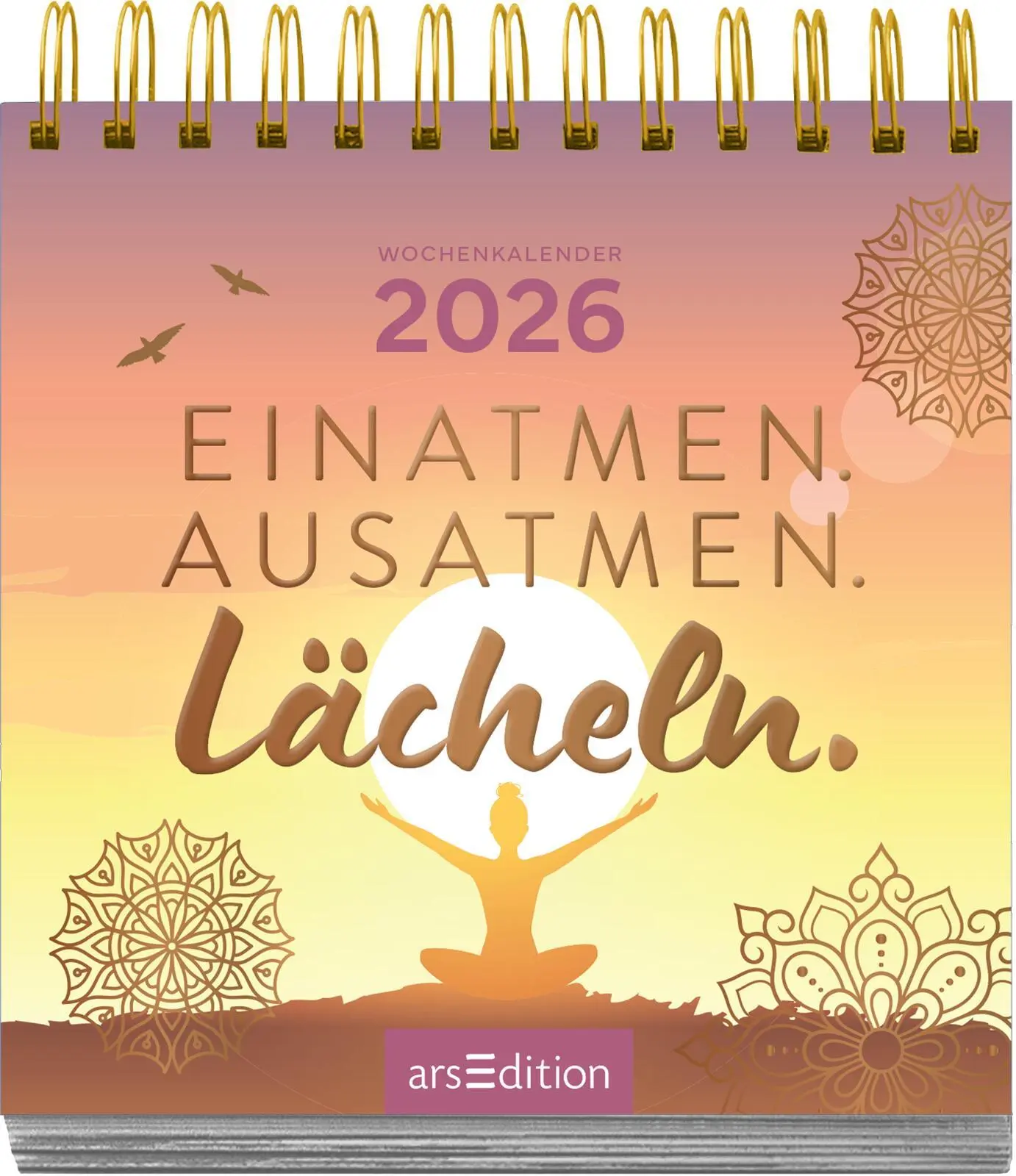 Bild: 4014489135821 | Mini-Wochenkalender Einatmen. Ausatmen. Lächeln. 2026 | Kalender