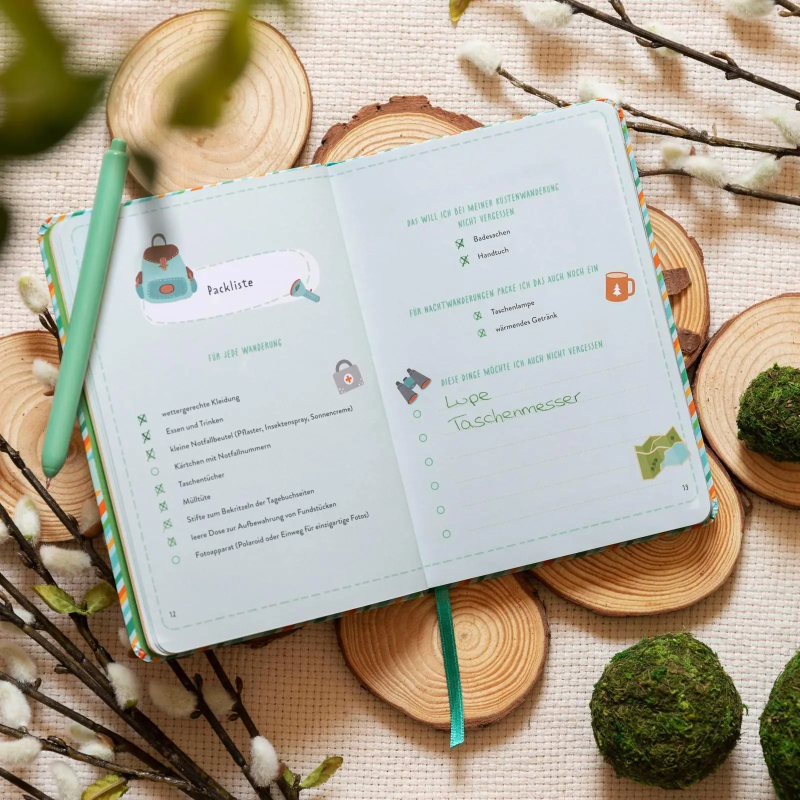 Bild: 4260308345821 | Mein buntes Wandertagebuch | Pattloch Verlag | Notizbuch | 96 S.