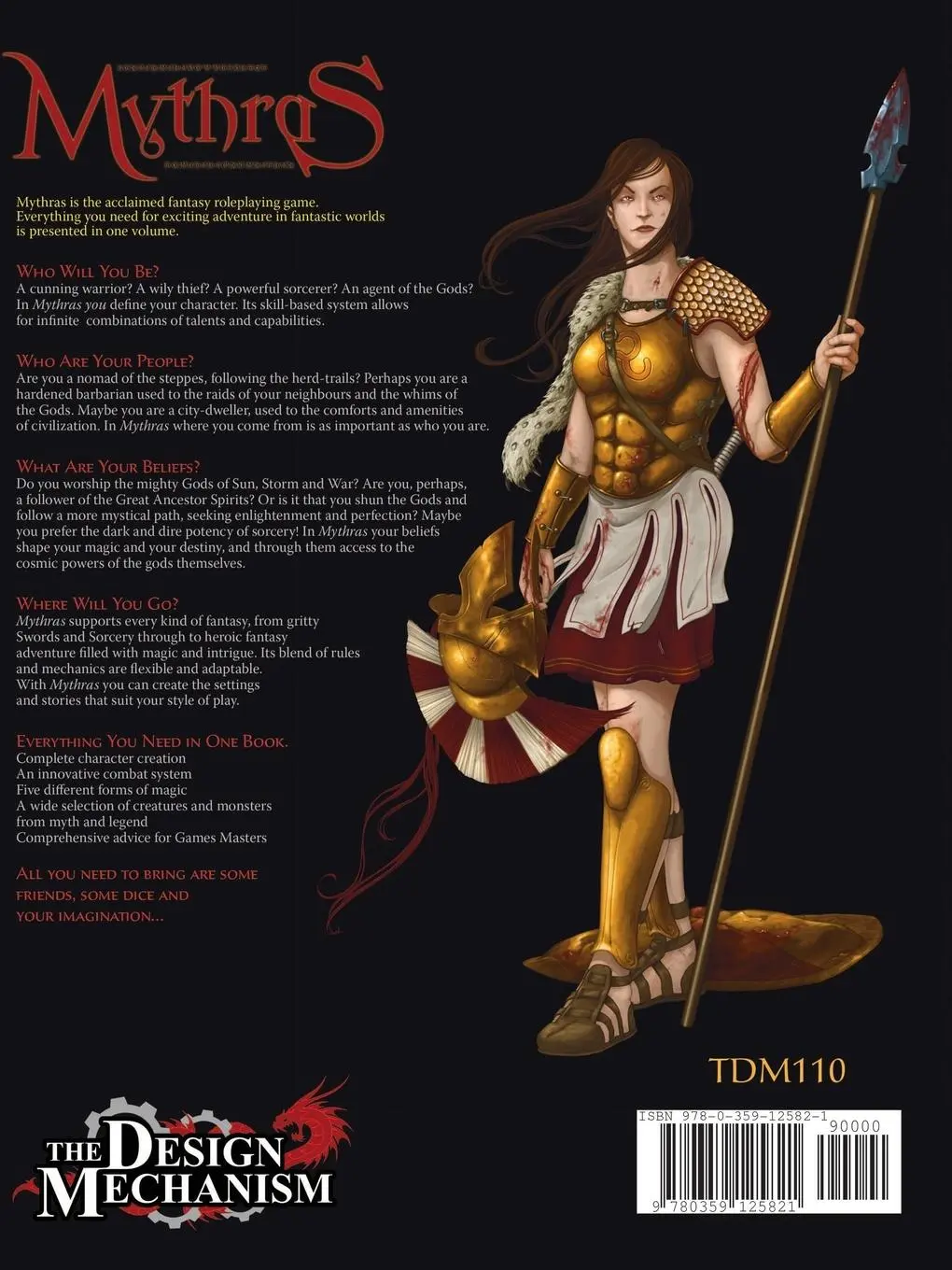 Rückseite: 9780359125821 | Mythras | Pete Nash (u. a.) | Taschenbuch | Paperback | Englisch