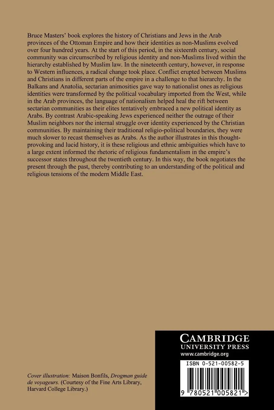 Rückseite: 9780521005821 | Christians and Jews in the Ottoman Arab World | Bruce Masters | Buch