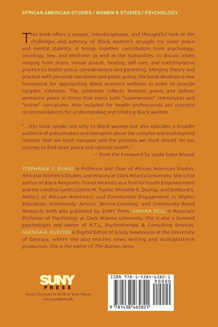 Rückseite: 9781438465821 | Black Women's Mental Health | Balancing Strength and Vulnerability
