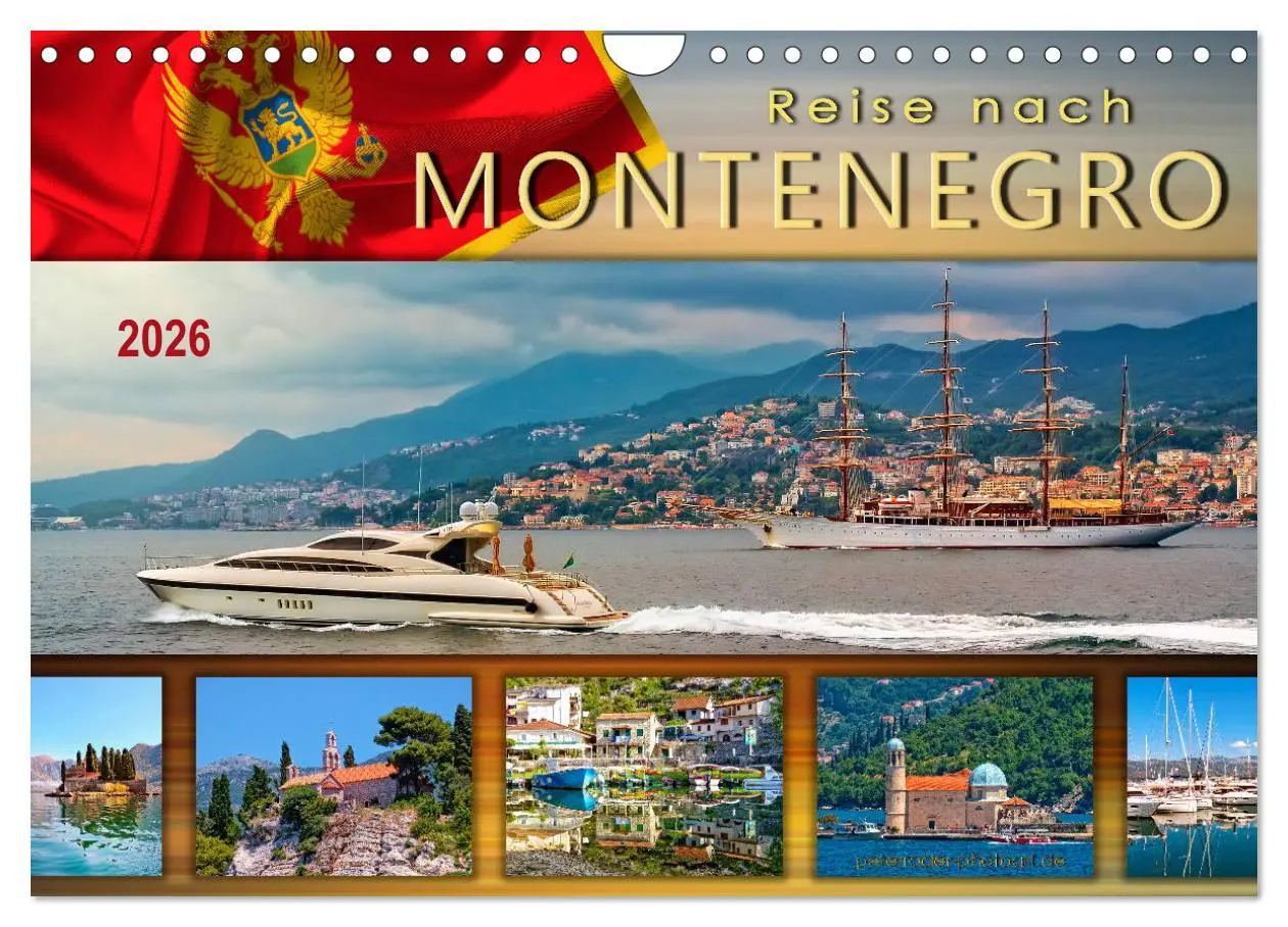 Cover: 9783457905821 | Reise nach Montenegro (Wandkalender 2026 DIN A4 quer), CALVENDO...