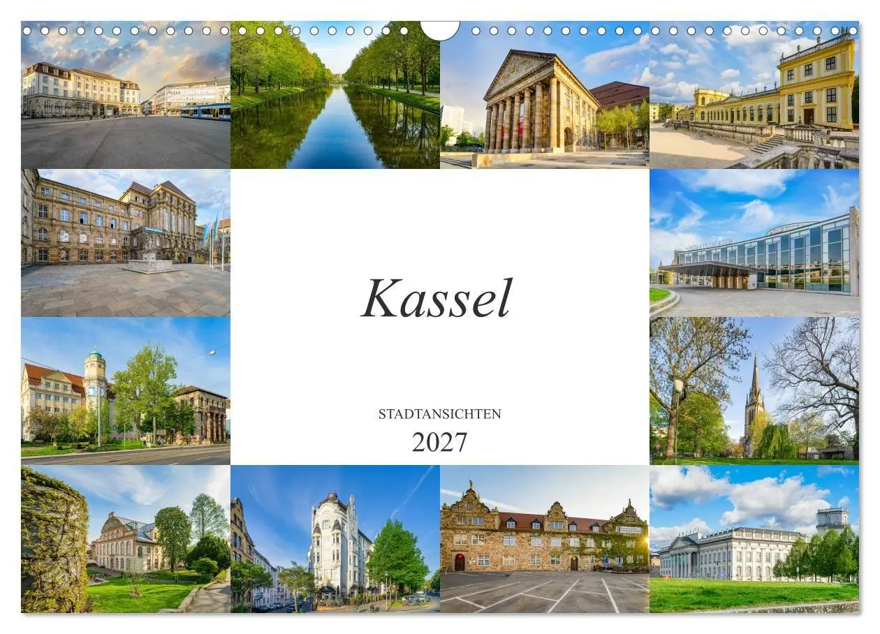Cover: 9783569565821 | Kassel Stadtansichten (Wandkalender 2027 DIN A3 quer), CALVENDO...