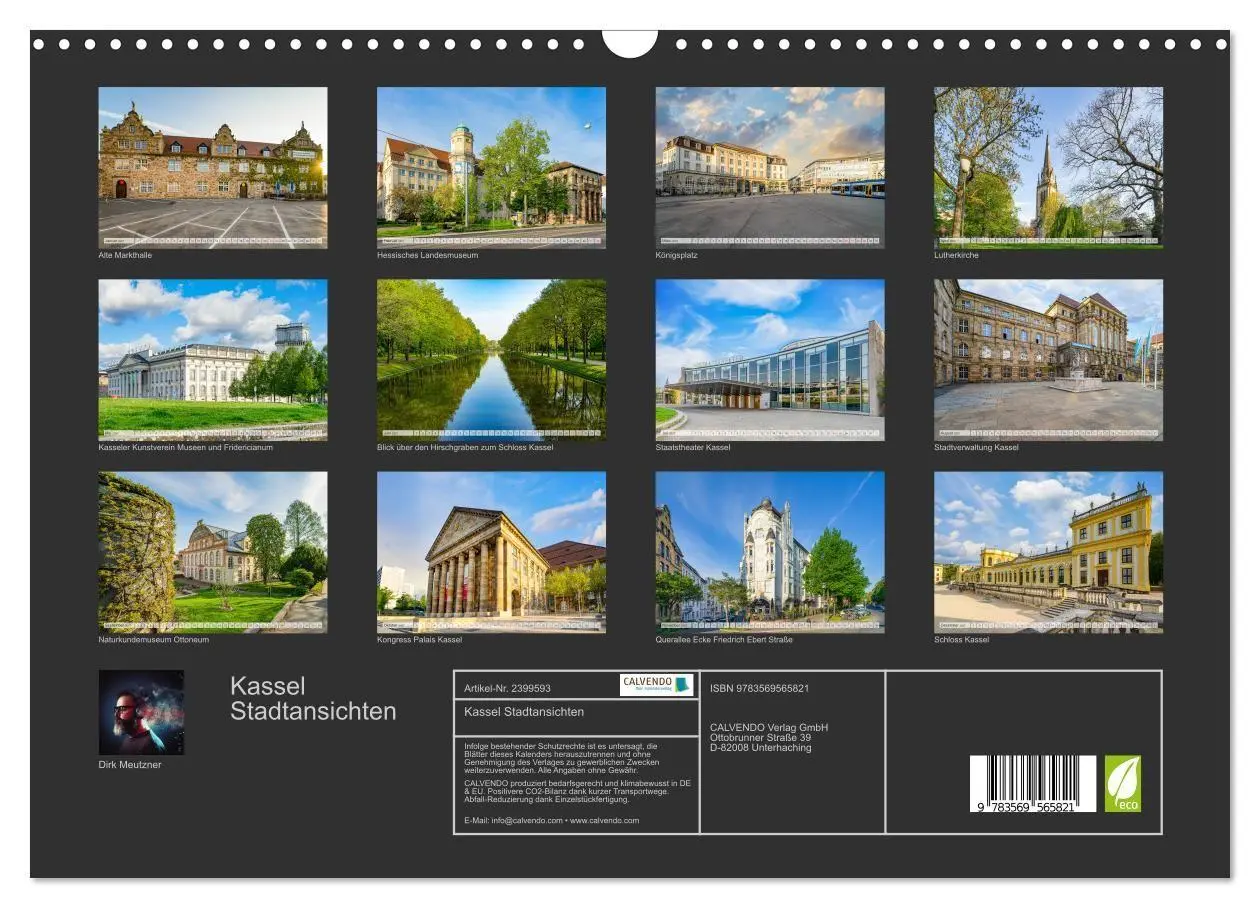 Bild: 9783569565821 | Kassel Stadtansichten (Wandkalender 2027 DIN A3 quer), CALVENDO...